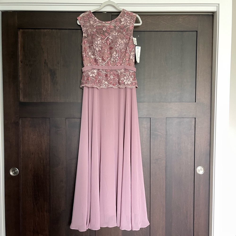 Mother of the Bride Dress Magic Formals Mom Dress Nora Dark Mauve Gown small
